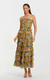 1 of 3 Mac Duggal 8301 Yellow Multi