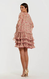 4 of 5 Mac Duggal 8336 Pink-Multi