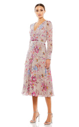 1 of 3 Mac Duggal 9147 Mauve-Multi