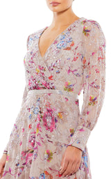 2 of 3 Mac Duggal 9147 Mauve-Multi