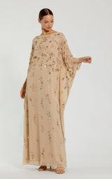 1 of 3 Mac Duggal 9242 Nude/Gold