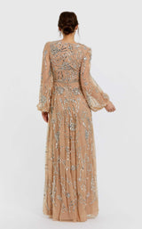 3 of 3 Mac Duggal 94072 Nude/Silver
