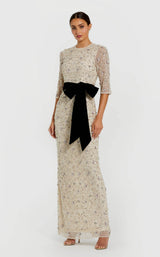 1 of 3 Mac Duggal 94166 Oyster-Black
