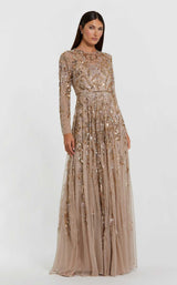 1 of 3 Mac Duggal 94213 Mocha-Gold