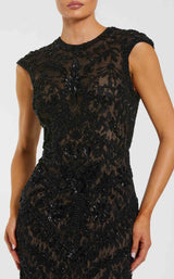 2 of 3 Mac Duggal 94276 Black-Nude