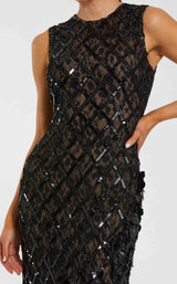 2 of 3 Mac Duggal 94277 Black-Nude