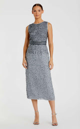 5 of 18 Mac Duggal A10509 Platinum