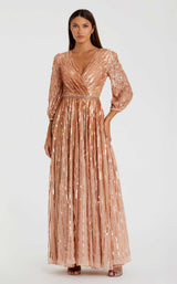 1 of 3 Mac Duggal A5509 Apricot
