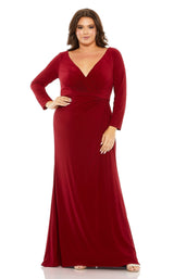 1 of 3 Mac Duggal Fabulouss 68442 Burgundy