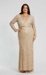 1 of 3 Mac Duggal Fabulouss 94074 Nude/Gold