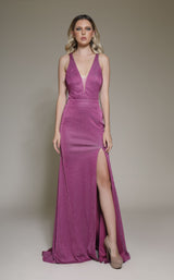 1 of 4 Modessa Couture M19001 Fuchsia