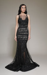 1 of 4 Modessa Couture M19003 Black