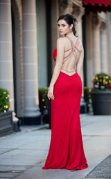 2 of 2 Modessa Couture M19016 Red