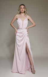 1 of 2 Modessa Couture M19019 Pink