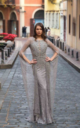 2 of 7 Modessa Couture M19023 Greige