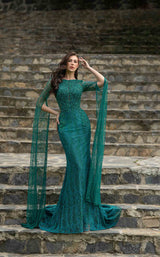7 of 7 Modessa Couture M19023 Hunter-Green