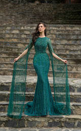 1 of 7 Modessa Couture M19023 Hunter-Green