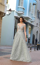 1 of 4 Modessa Couture M19027 Light-Green