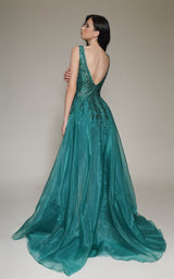 8 of 8 Modessa Couture M19034 Hunter-Green