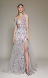 2 of 4 Modessa Couture M19080 Purple