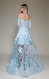 3 of 4 Modessa Couture M19085 Blue