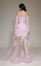 3 of 4 Modessa Couture M19085 Pink