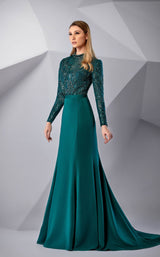 1 of 4 Modessa Couture M20207 Antique-Green