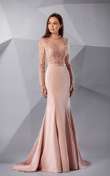 2 of 4 Modessa Couture M20207 Misty-Rose