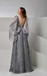 4 of 6 Modessa Couture M20208 Metallic-Anthracite