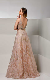 2 of 2 Modessa Couture M20210 Misty-Rose