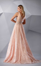 4 of 4 Modessa Couture M20211 Coral-Cloud