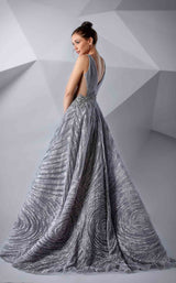 3 of 4 Modessa Couture M20211 Pearl-Blue