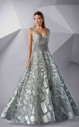 2 of 4 Modessa Couture M20216 Frosty-Green
