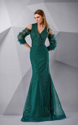 1 of 4 Modessa Couture M20221 Evergreen