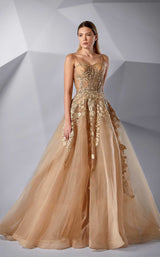 1 of 4 Modessa Couture M20223 Bronze-Brown