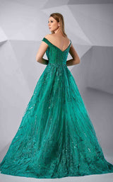 2 of 2 Modessa Couture M20225 Vivid-Green