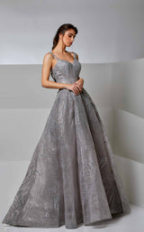 1 of 4 Modessa Couture M20230 Frosty Gray
