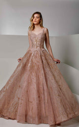 2 of 4 Modessa Couture M20230 Misty-Rose