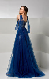 4 of 4 Modessa Couture M20231 Blue