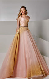 1 of 4 Modessa Couture M20232 Dusty-Pink