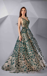 1 of 4 Modessa Couture M20234 Evergreen
