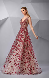 2 of 4 Modessa Couture M20234 Rio-Red