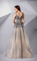 4 of 4 Modessa Couture M20235 Dusty Blue