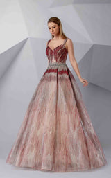 1 of 4 Modessa Couture M20235 Tango-Red
