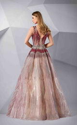 3 of 4 Modessa Couture M20235 Tango-Red