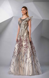 2 of 5 Modessa Couture M20236 Aluminum/Ruby