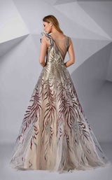 5 of 5 Modessa Couture M20236 Aluminum/Ruby