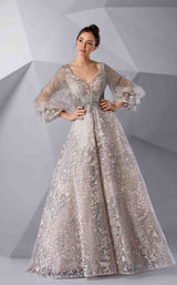 2 of 4 Modessa Couture M20237 Mauve-Chalk