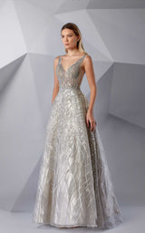 2 of 4 Modessa Couture M20246 Greige