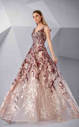 1 of 2 Modessa Couture M20248 Rose